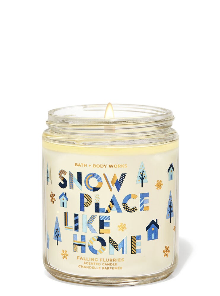 Falling Flurries Single Wick Candle Bath and Body Works