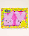 PEEPS&reg; Pink Marshmallow Bunny Shea-Infused Lounge Socks