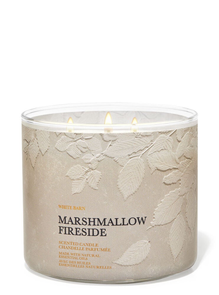 Marshmallow Fireside 3Wick Candle Bath and Body Works