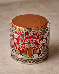 Pretty Pumpkin Sleeve 3-Wick Candle Holder