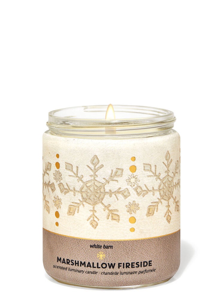Marshmallow Fireside Single Wick Candle Bath and Body Works