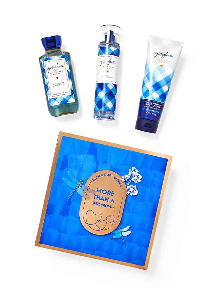 Gingham Gift Box Set Bath and Body Works