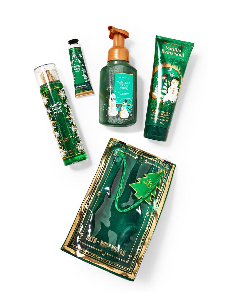 Vanilla Bean Noel Gift Bag Set Bath and Body Works