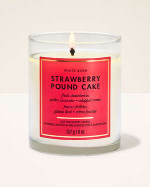 Strawberry Pound Cake Single Wick Candle