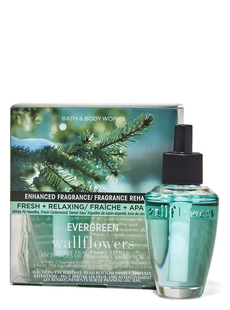 Evergreen Wallflowers Refills, 2Pack Bath and Body Works
