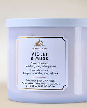 Violet & Musk 3-Wick Candle