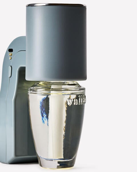Diffuseur de fragrance Wallflowers Veilleuse avec contrôle de la fragrance cylindre bleu pâle