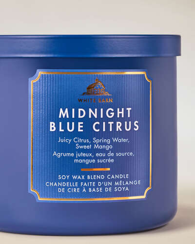 Midnight Blue Citrus 3-Wick Candle