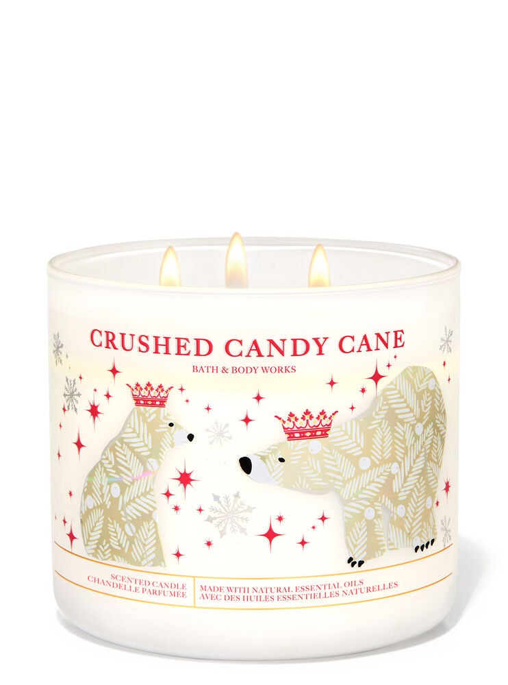 Crushed Candy Cane 3Wick Candle Bath and Body Works