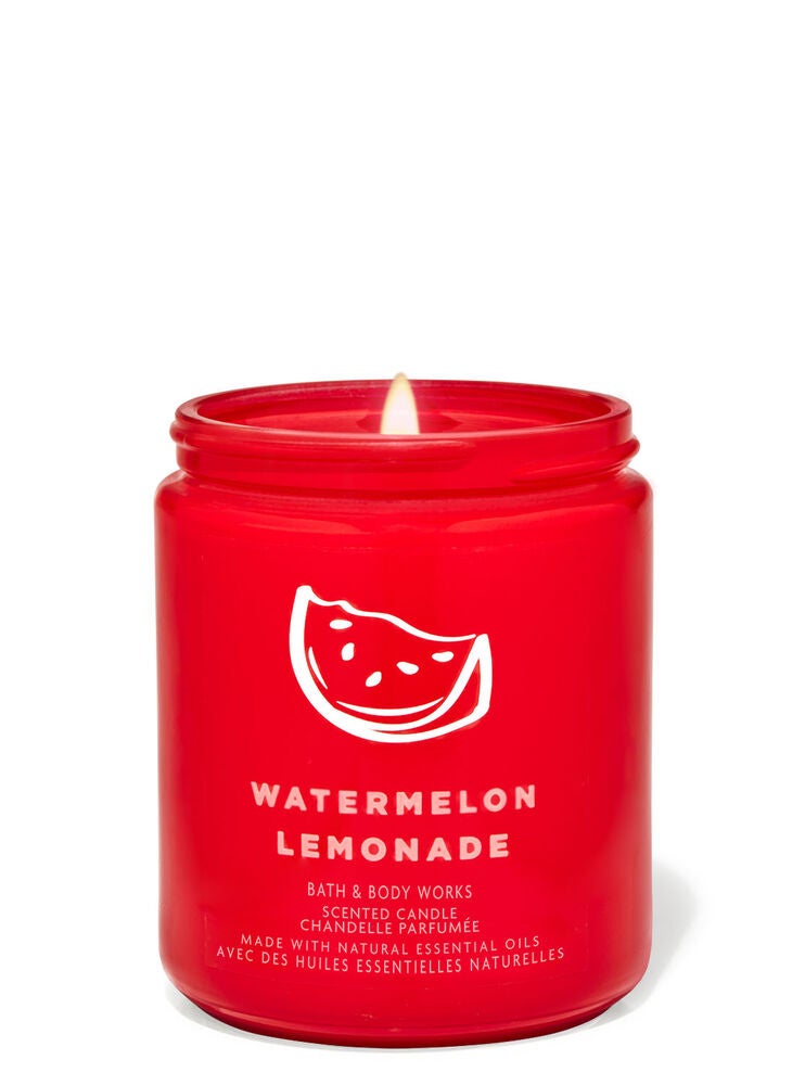 Watermelon Lemonade Single Wick Candle Bath and Body Works