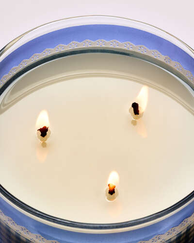 Gingham 3-Wick Candle