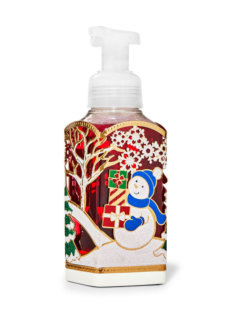 Holiday Snowman Scene Gentle Foaming Soap Holder Image 1