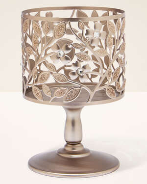 Dogwood Pedestal 3-Wick Candle Holder