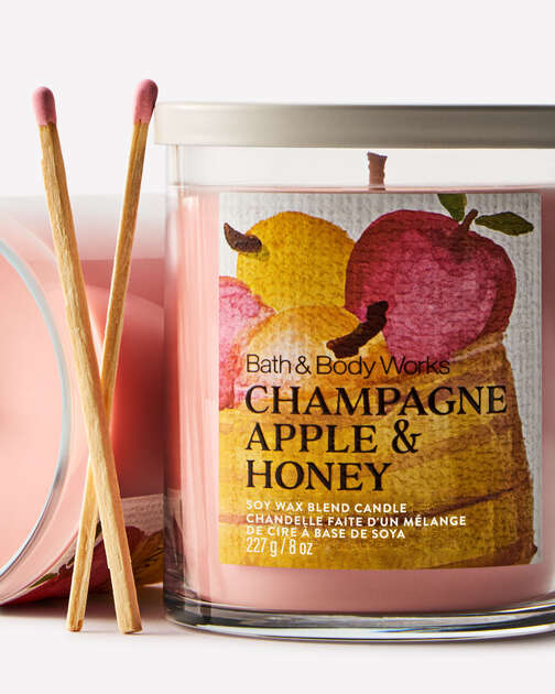 Champagne Apple & Honey Single Wick Candle