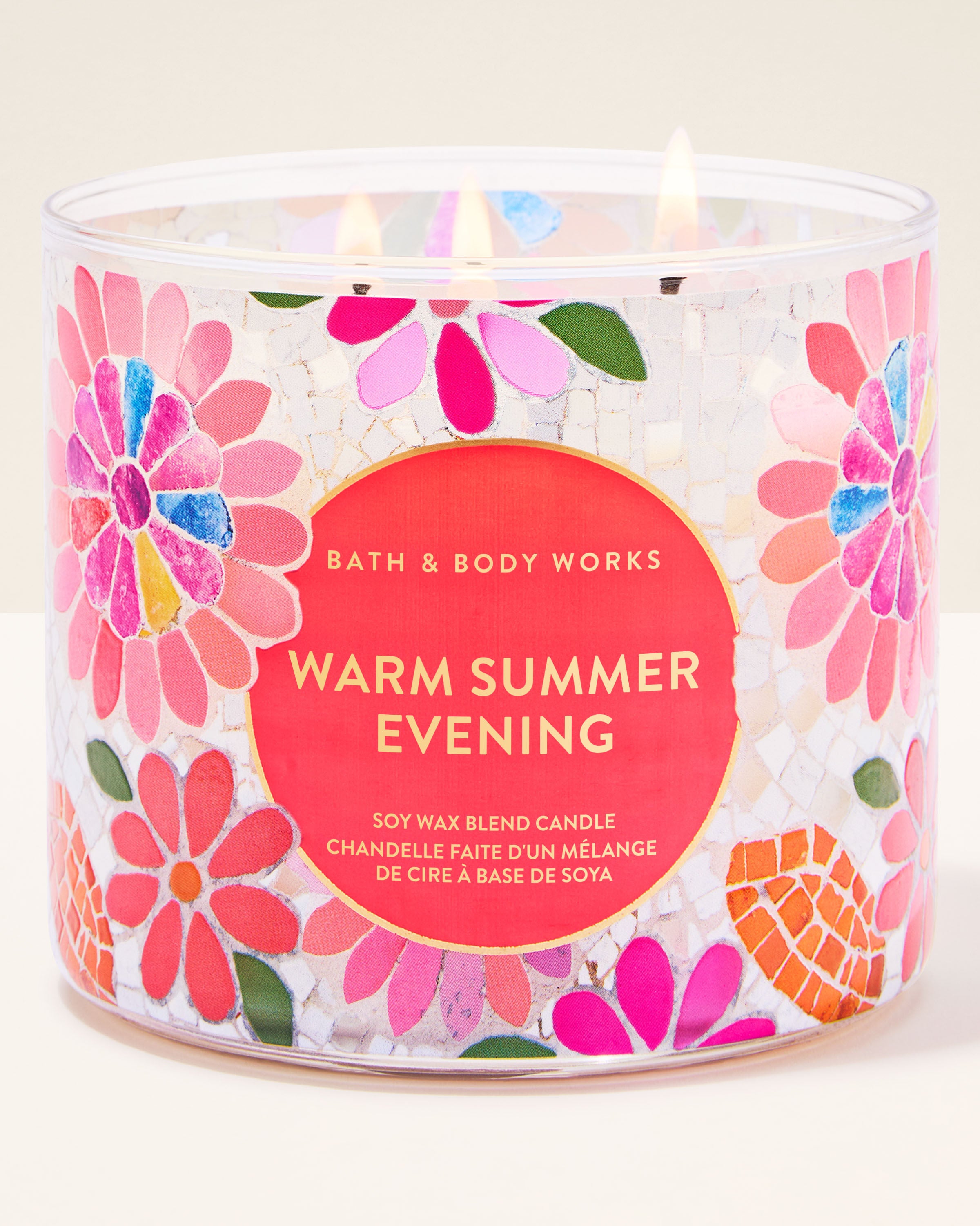 専用 Bath & Body Works Mist Candle Warm Summer Evening 3-Wick Candle | Bath & Body Works