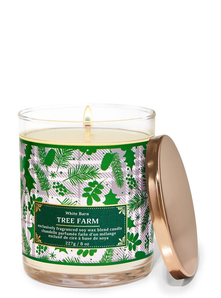 Chandelle à une mèche Tree Farm Bath and Body Works