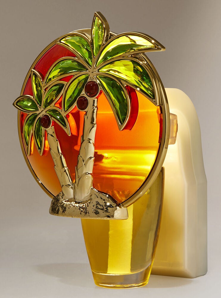 Palm Trees Sunset Nightlight Wallflowers Fragrance Plug Bath and Body
