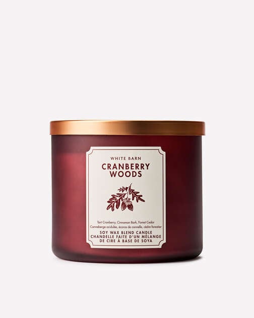 Cranberry Woods 3-Wick Candle