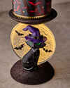 Light-up Cat and Moon Pedestal 3-Wick Candle Holder