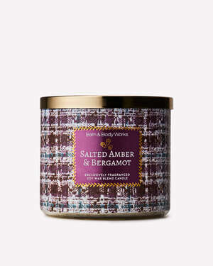 Salted Amber & Bergamot 3-Wick Candle