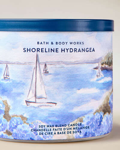 Shoreline Hydrangea 3-Wick Candle