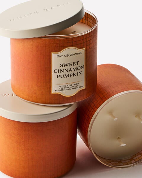 Chandelle à 3 mèches Sweet Cinnamon Pumpkin
