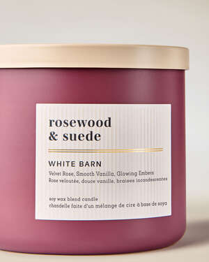 Rosewood & Suede 3-Wick Candle