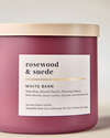 Rosewood & Suede 3-Wick Candle