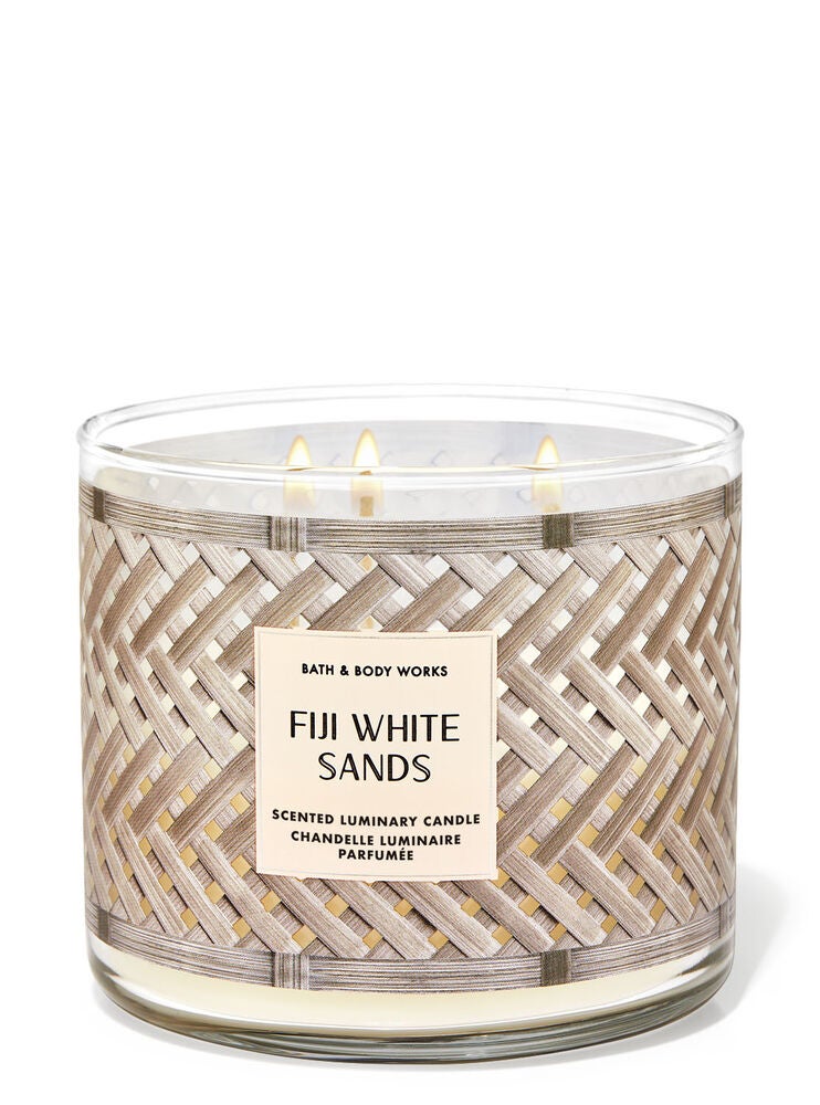 Fiji White Sands 3Wick Candle Bath and Body Works