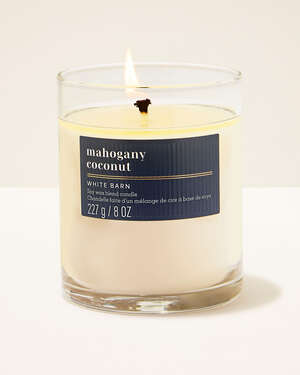 Mahogany Coconut Single Wick Candle
