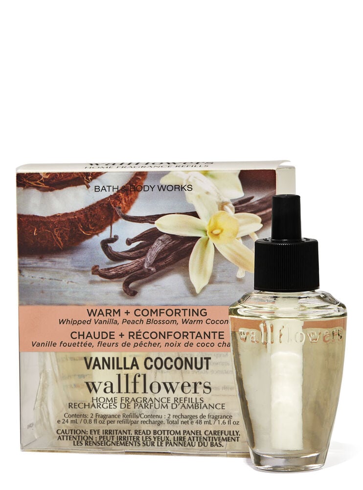 Paquet de 2 recharges de fragrance Wallflowers Vanilla Coconut