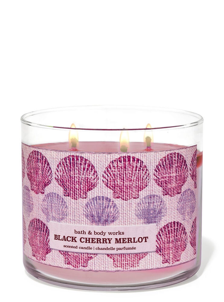 Black Cherry Merlot 3Wick Candle Bath and Body Works