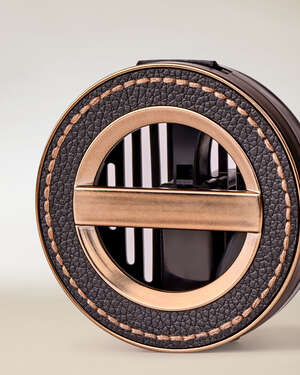 Leather Stitched Car Fragrance Holder