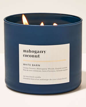 Mahogany Coconut 3-Wick Candle