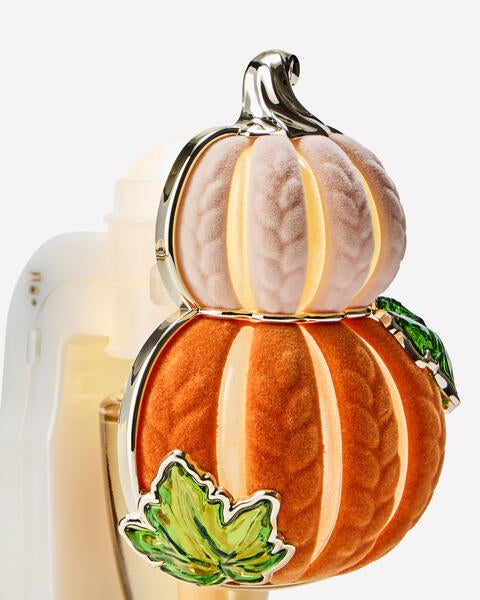 Diffuseur de fragrance Wallflowers Veilleuse contrôle de la fragrance citrouilles superposées en tricot