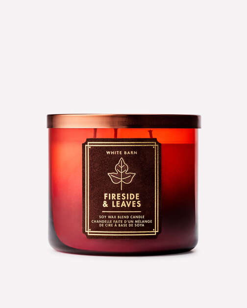 Fireside & Leaves 3-Wick Candle