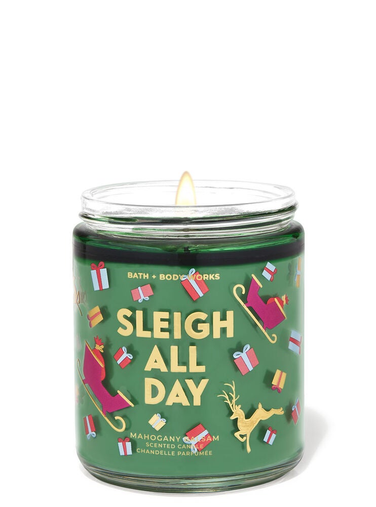 Mahogany Balsam Single Wick Candle Bath and Body Works