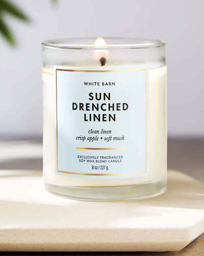 Sun Drenched Linen Single Wick Candle