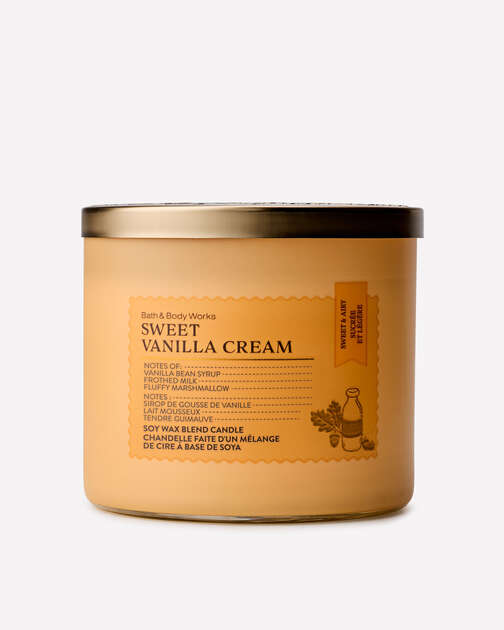 Sweet Vanilla Cream 3-Wick Candle