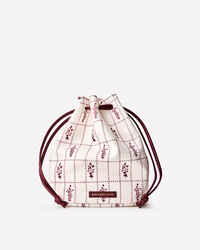 Cream & Burgundy Rustic Floral Gift Bag