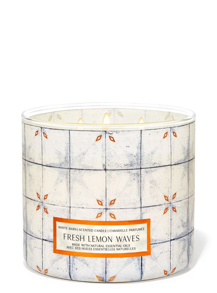 Fresh Lemon Waves 3-Wick Candle
