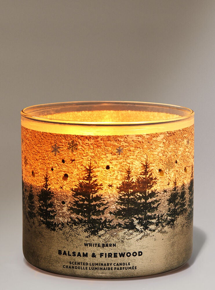 Balsam & Firewood 3Wick Candle Bath and Body Works