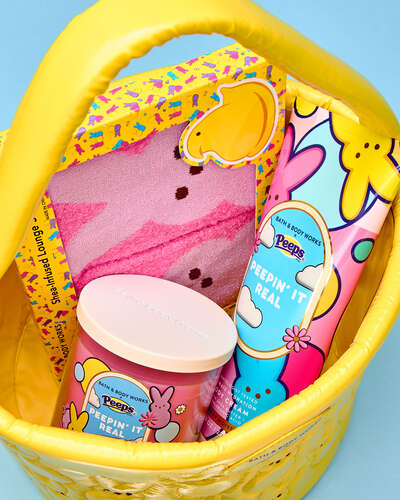 PEEPS&reg; Yellow Marshmallow Bunnies Cosmetic Bag