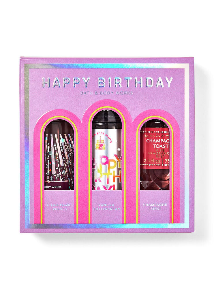 Trio de fines bruines parfumées format mini Happy Birthday Image 2