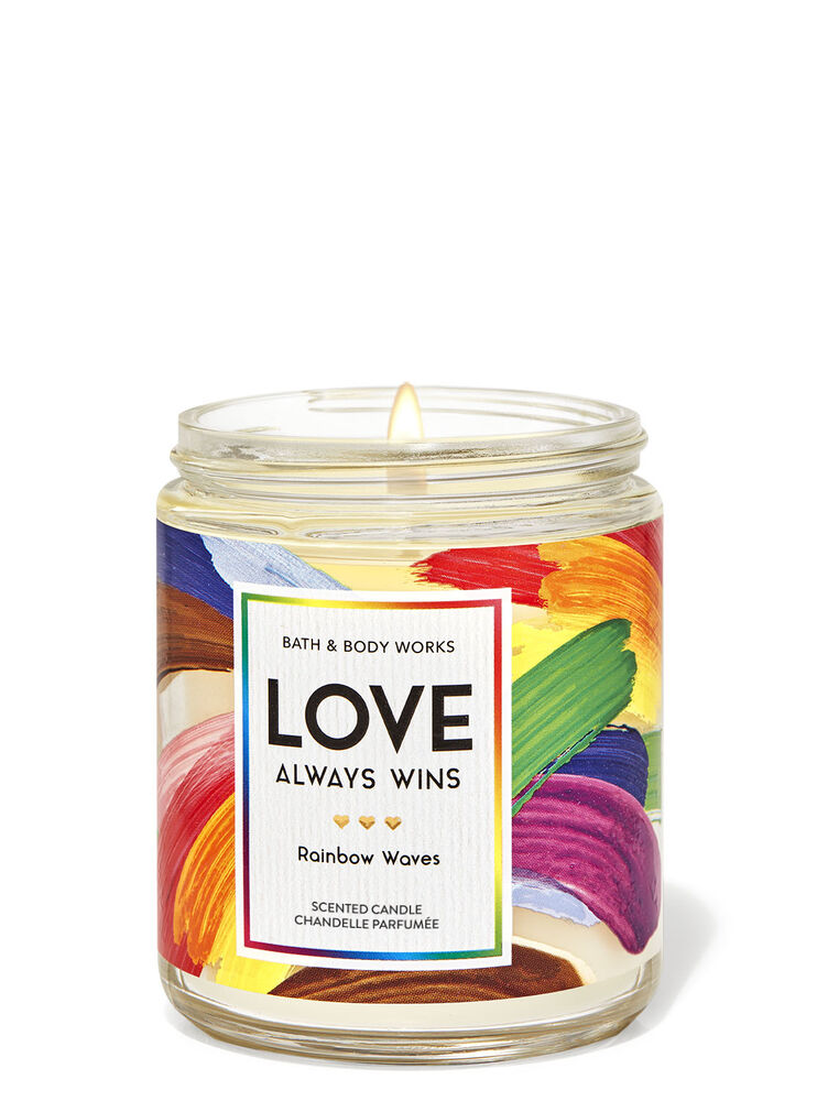Rainbow Waves Single Wick Candle