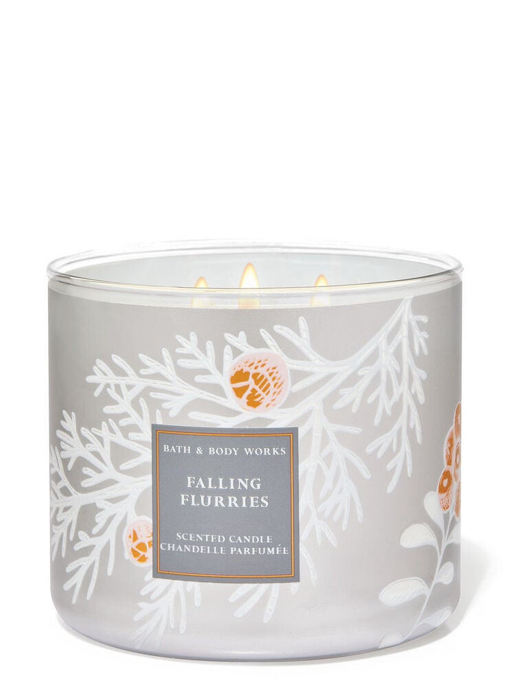 Falling Flurries 3Wick Candle Bath and Body Works