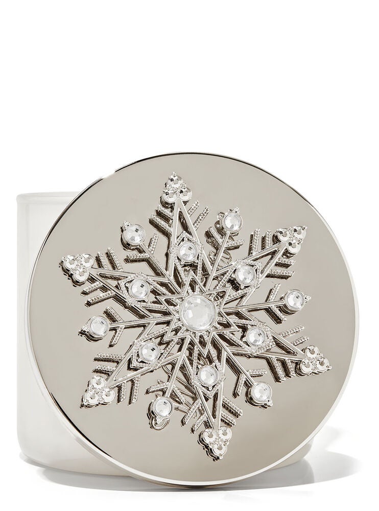 Gemstone Snowflake 3Wick Candle Bath and Body Works