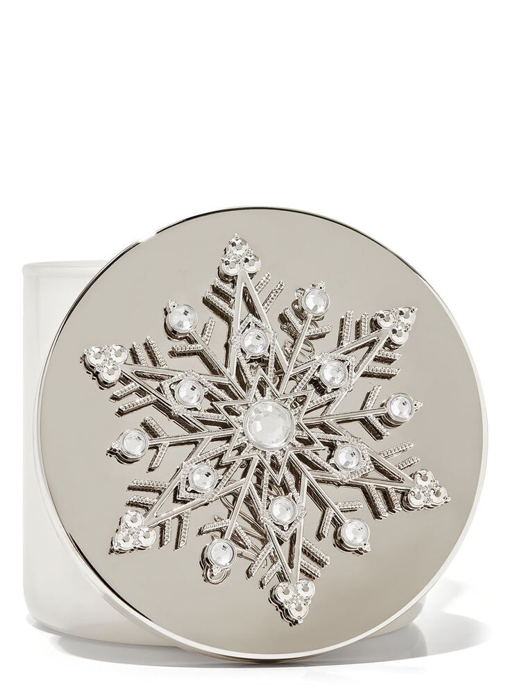 Gemstone Snowflake 3-Wick Candle Magnet