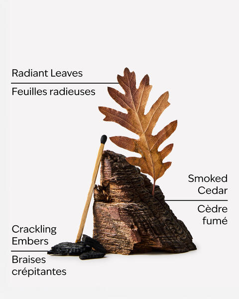 Chandelle à 3 mèches Fireside & Leaves