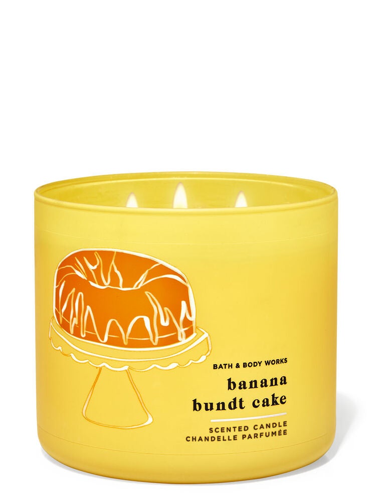 Banana Bundt Cake 3Wick Candle Bath and Body Works